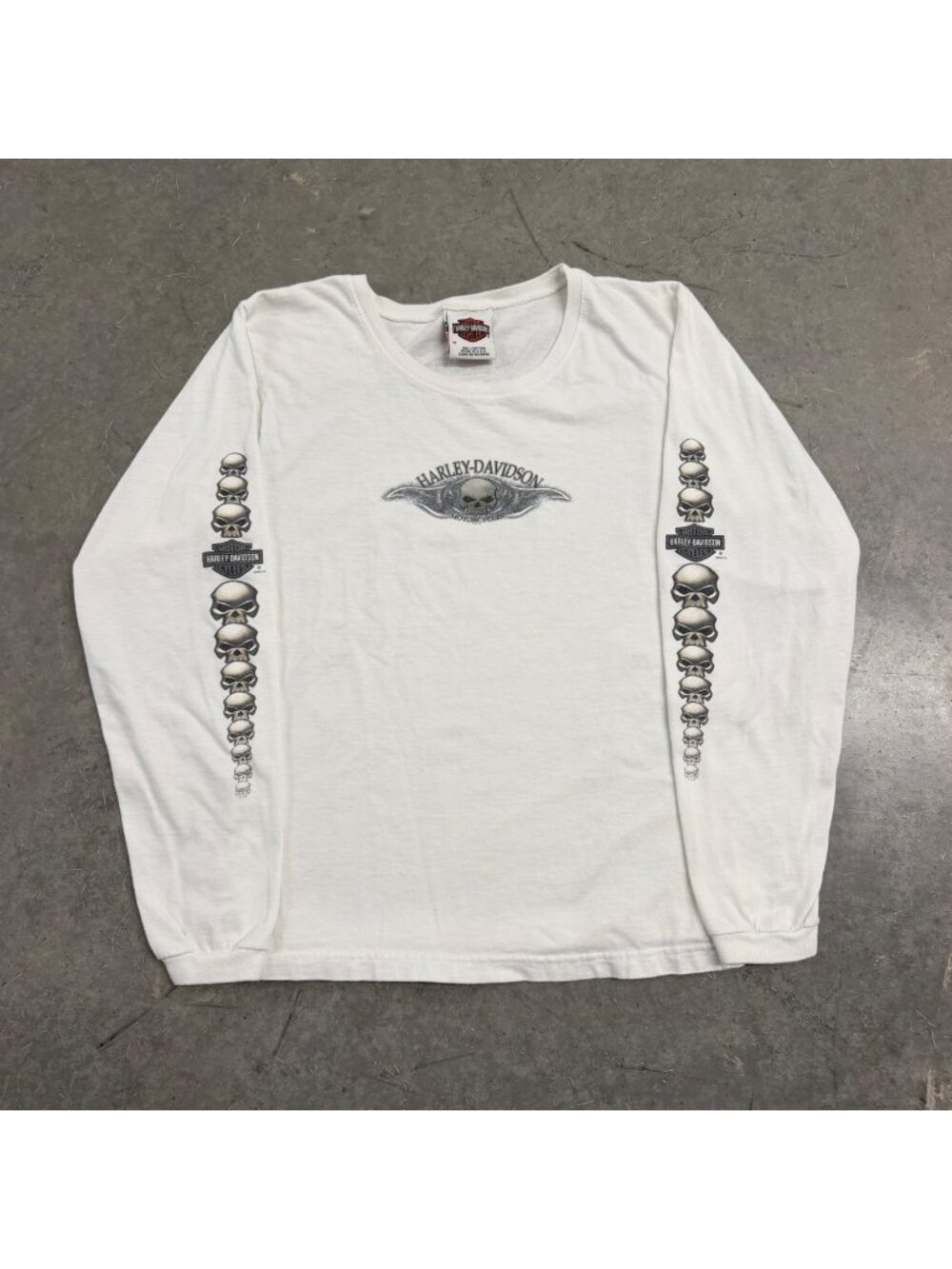 Harley-Davidson 2000s Skull Long Sleeve T-Shirt